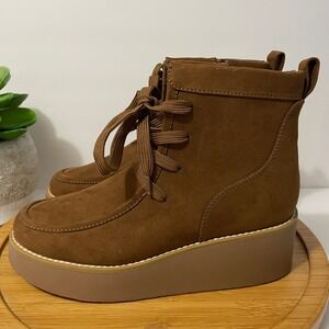 Sonoma Lace-Up Platform Moc Toe Ankle Boots